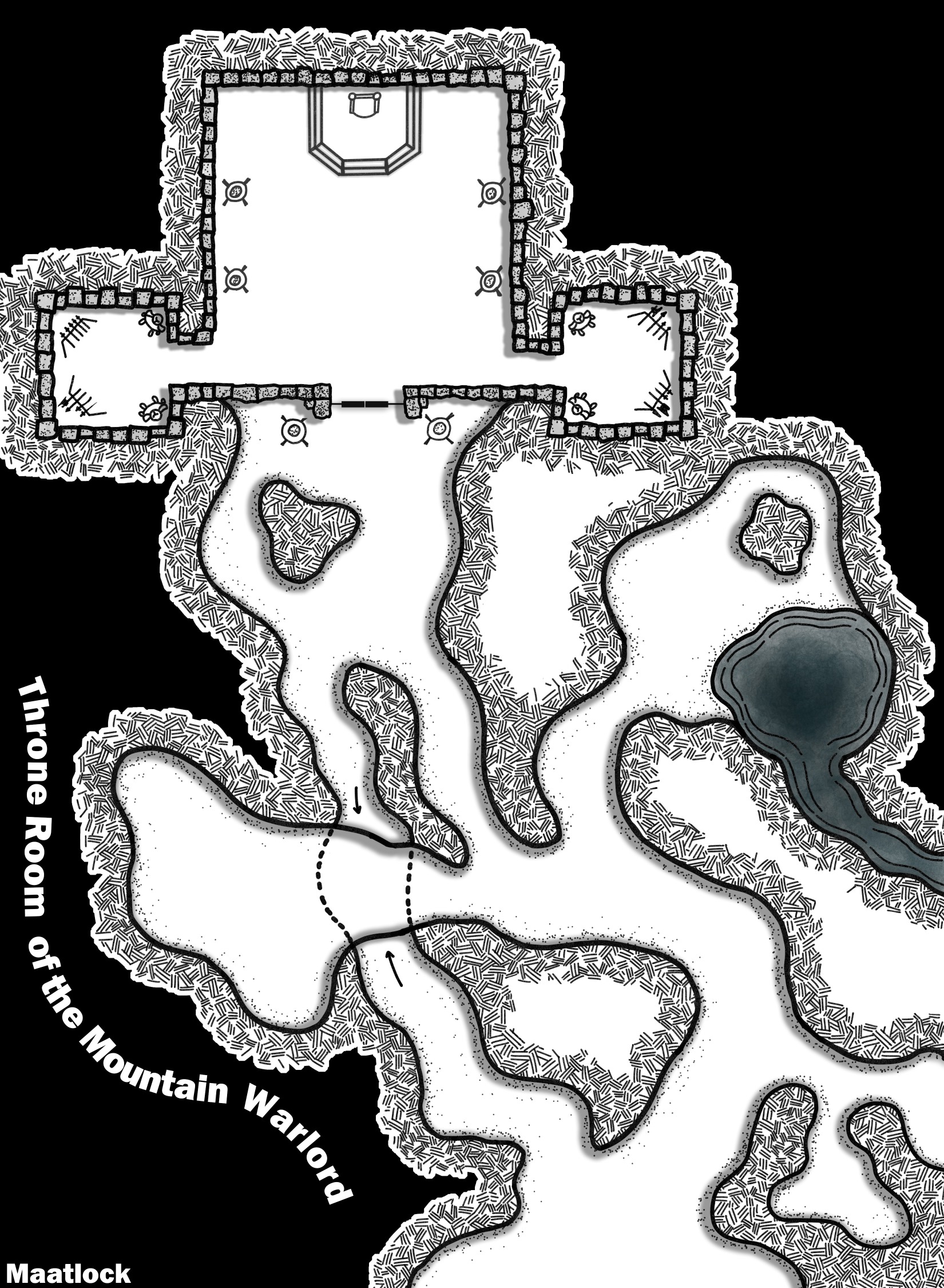 Throne of the Mountain Warlord — Color, Gridless